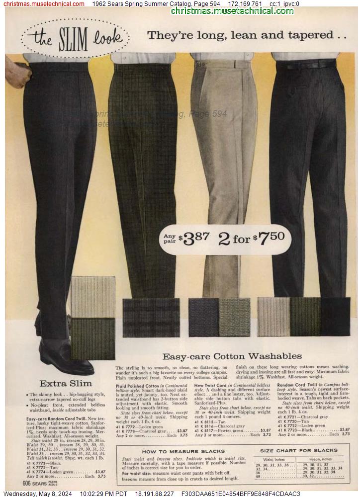 1962 Sears Spring Summer Catalog, Page 594