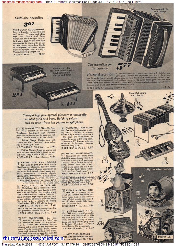1965 JCPenney Christmas Book, Page 333