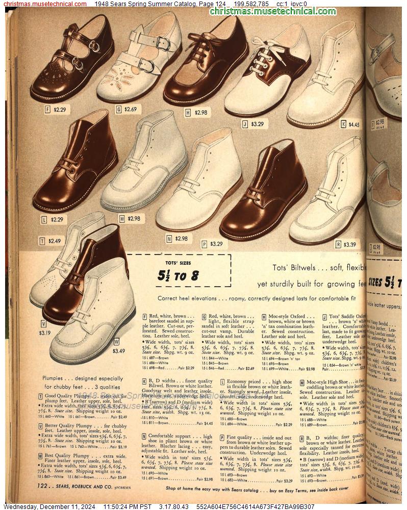 1948 Sears Spring Summer Catalog, Page 124