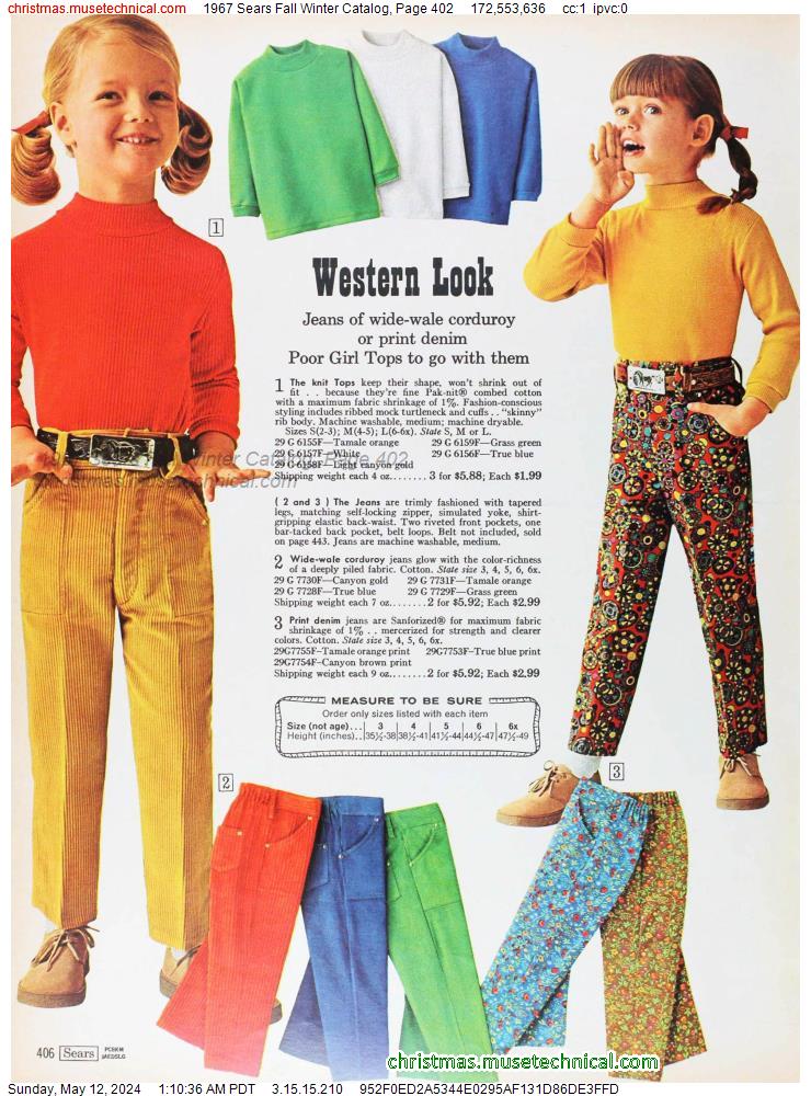 1967 Sears Fall Winter Catalog, Page 402