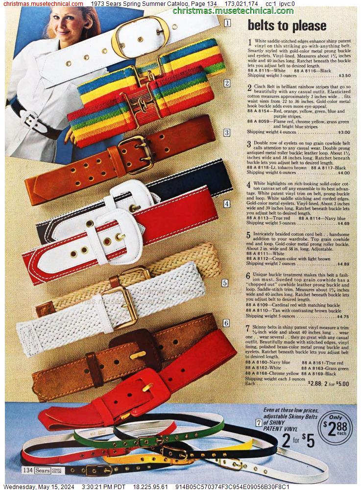 1973 Sears Spring Summer Catalog, Page 134