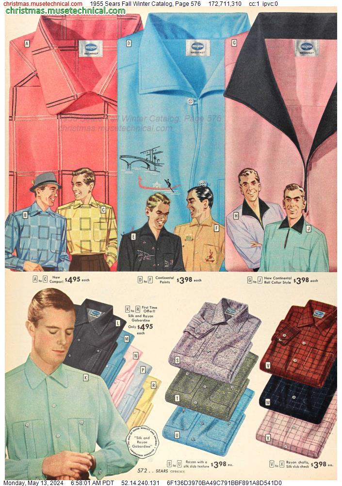1955 Sears Fall Winter Catalog, Page 576