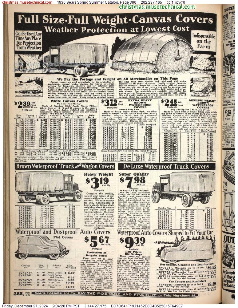 1930 Sears Spring Summer Catalog, Page 390