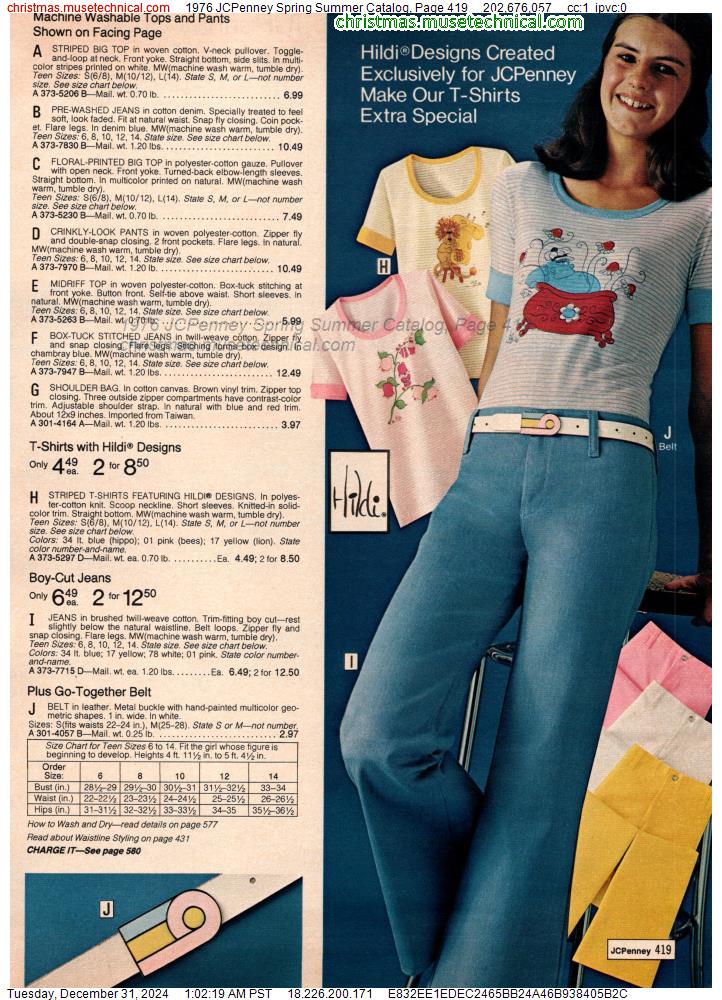 1976 JCPenney Spring Summer Catalog, Page 419