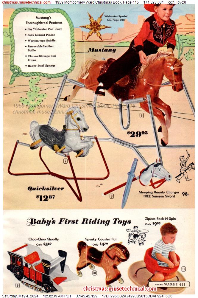 1959 Montgomery Ward Christmas Book, Page 415