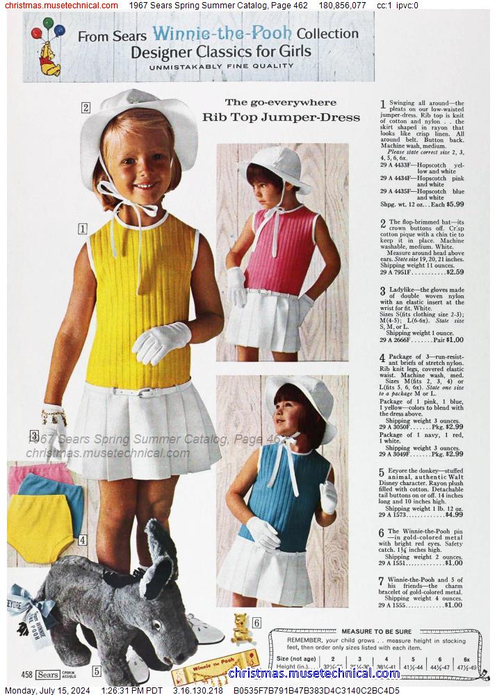 1967 Sears Spring Summer Catalog, Page 462
