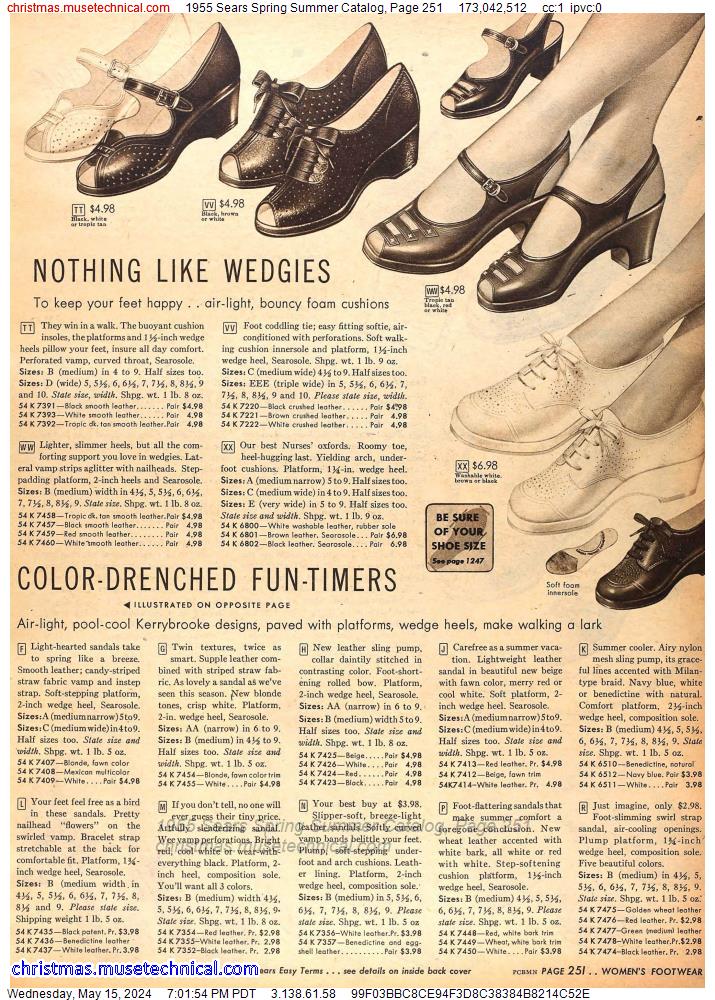1955 Sears Spring Summer Catalog, Page 251