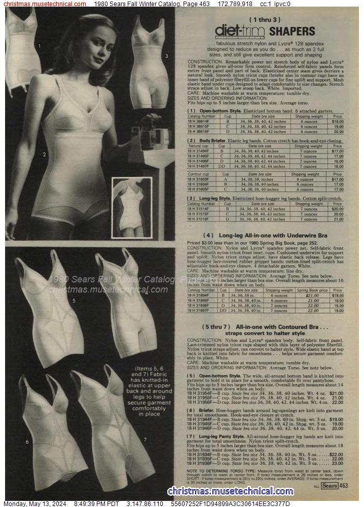1980 Sears Fall Winter Catalog, Page 463