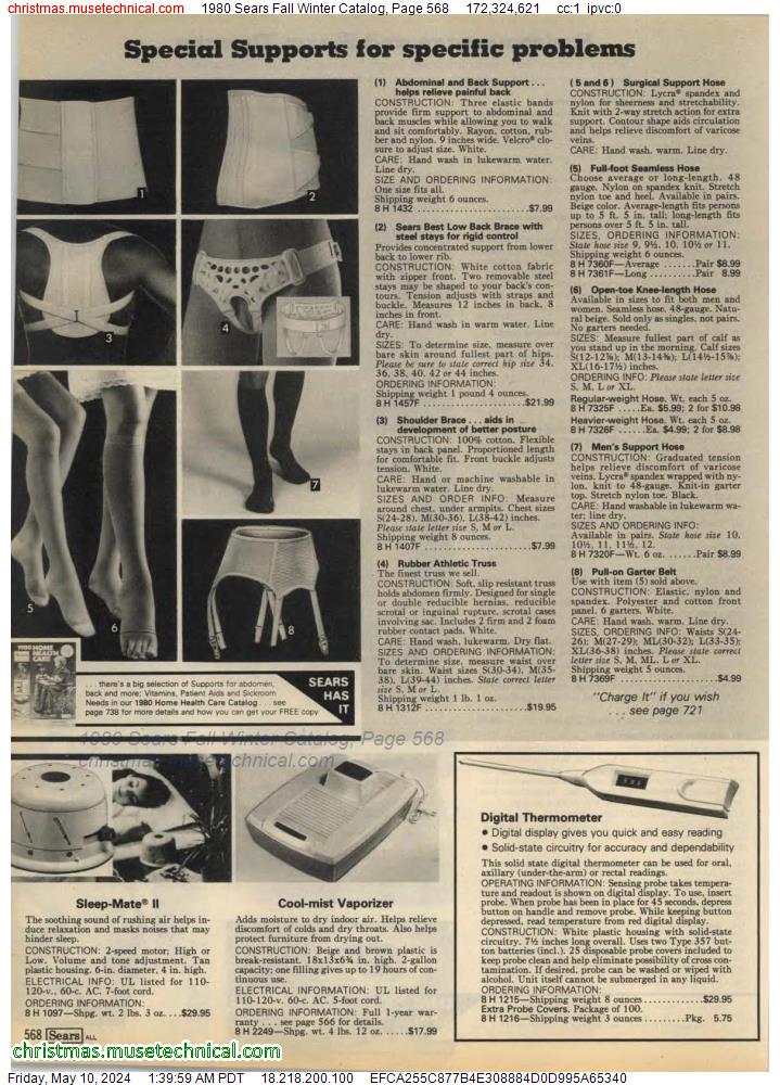 1980 Sears Fall Winter Catalog, Page 568