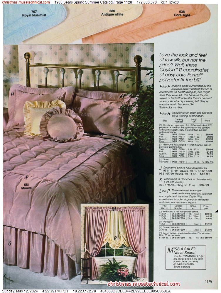 1988 Sears Spring Summer Catalog, Page 1128