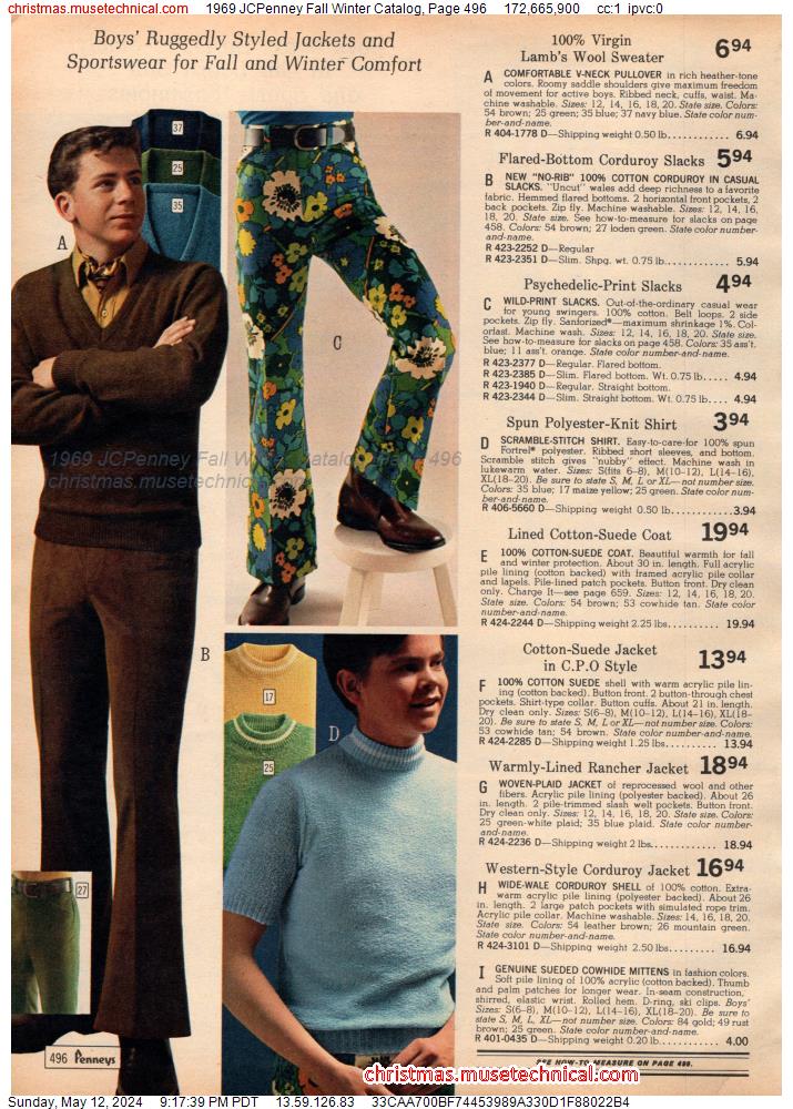 1969 JCPenney Fall Winter Catalog, Page 496