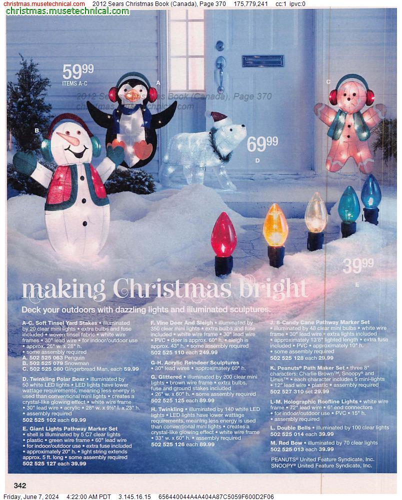 2012 Sears Christmas Book (Canada), Page 370