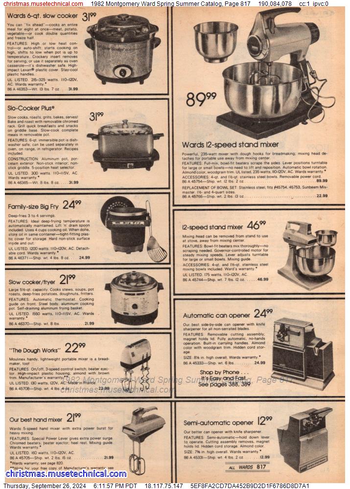 1982 Montgomery Ward Spring Summer Catalog, Page 817