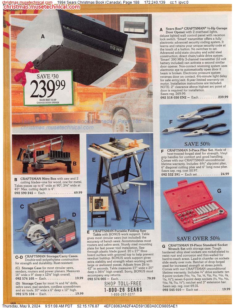 1994 Sears Christmas Book (Canada), Page 188