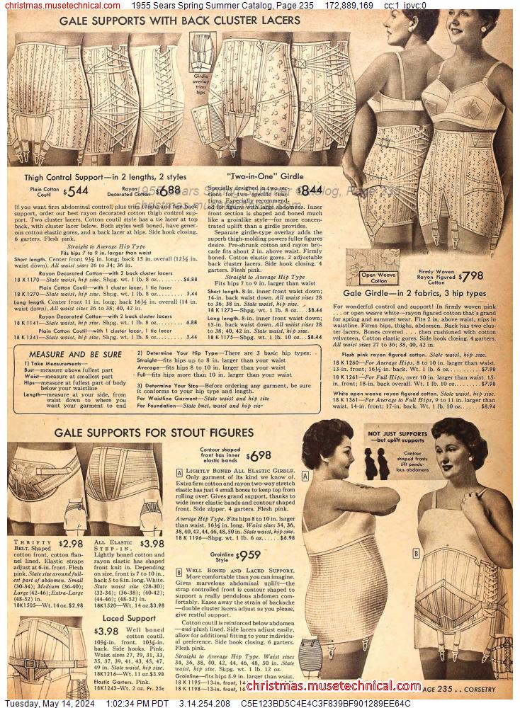 1955 Sears Spring Summer Catalog, Page 235