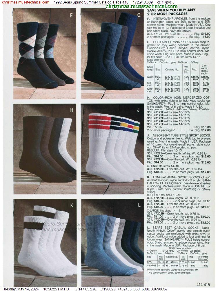 1992 Sears Spring Summer Catalog, Page 416