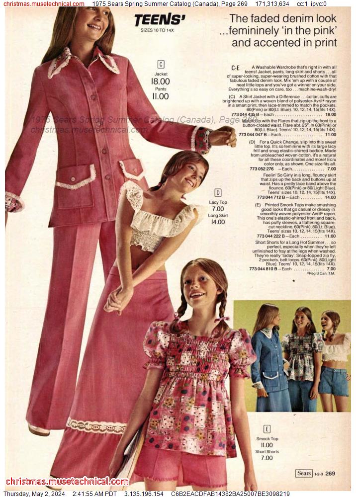 1975 Sears Spring Summer Catalog (Canada), Page 269