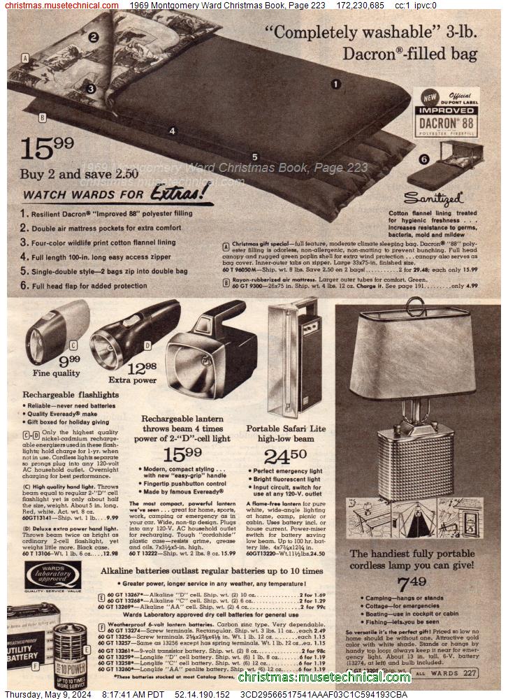 1969 Montgomery Ward Christmas Book, Page 223