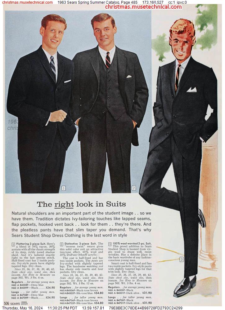 1963 Sears Spring Summer Catalog, Page 485