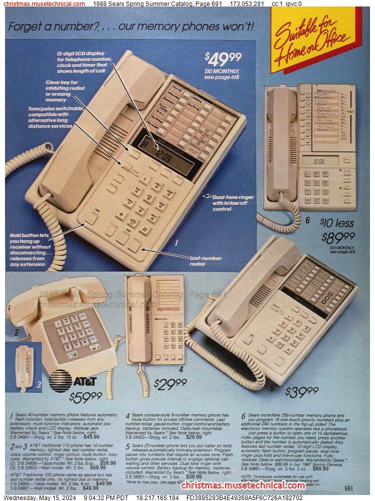 1988 Sears Spring Summer Catalog, Page 691