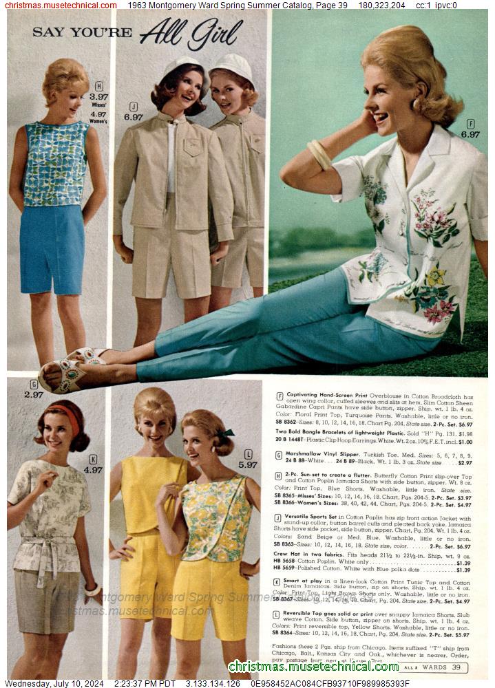 1963 Montgomery Ward Spring Summer Catalog, Page 39