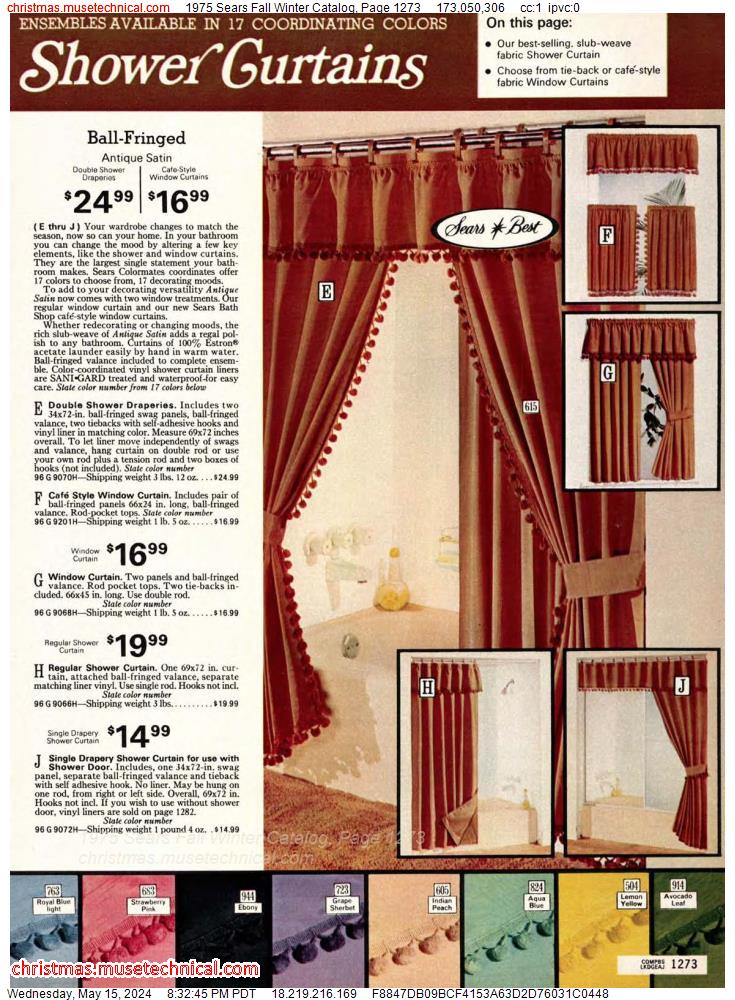 1975 Sears Fall Winter Catalog, Page 1273