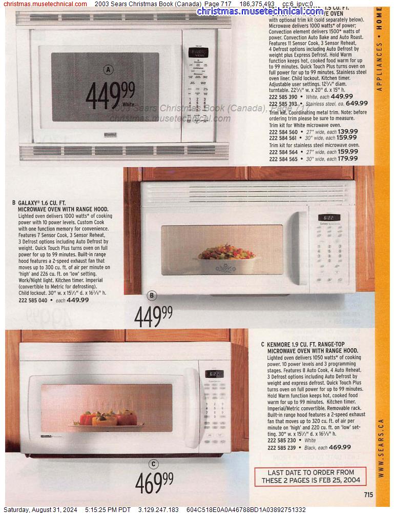 2003 Sears Christmas Book (Canada), Page 717