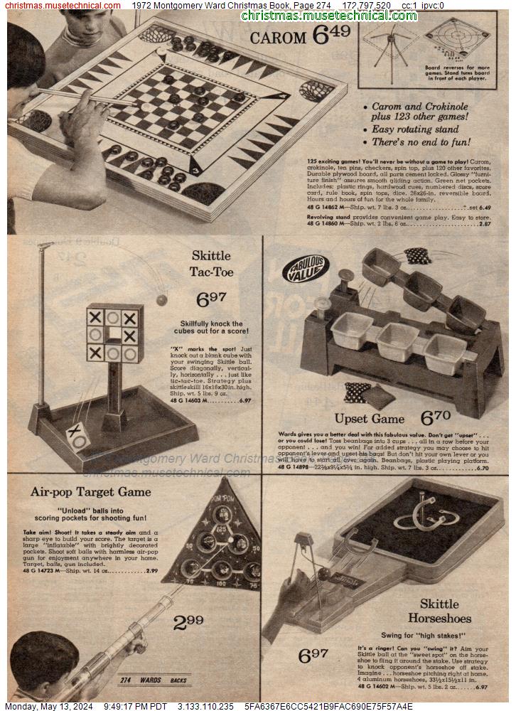 1972 Montgomery Ward Christmas Book, Page 274