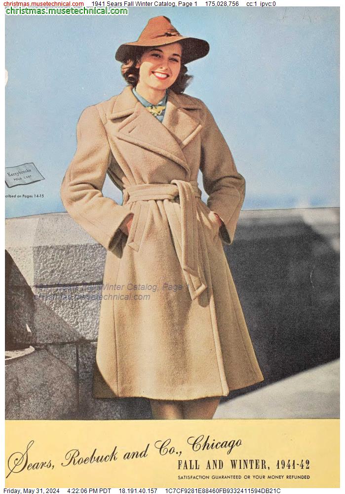 1941 Sears Fall Winter Catalog, Page 1