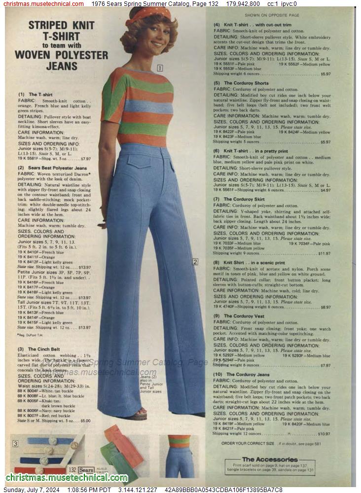 1976 Sears Spring Summer Catalog, Page 132