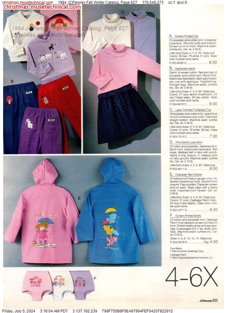 1984 JCPenney Fall Winter Catalog, Page 627