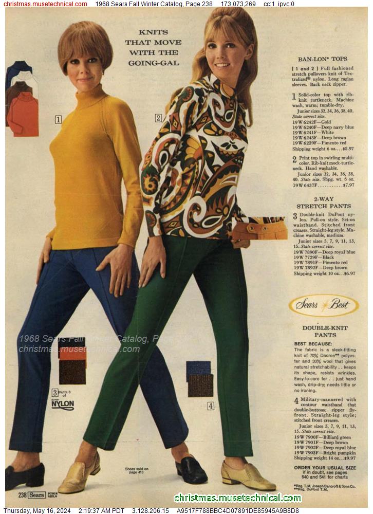 1968 Sears Fall Winter Catalog, Page 238