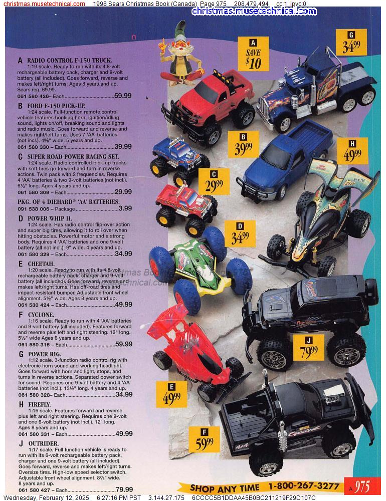 1998 Sears Christmas Book (Canada), Page 975