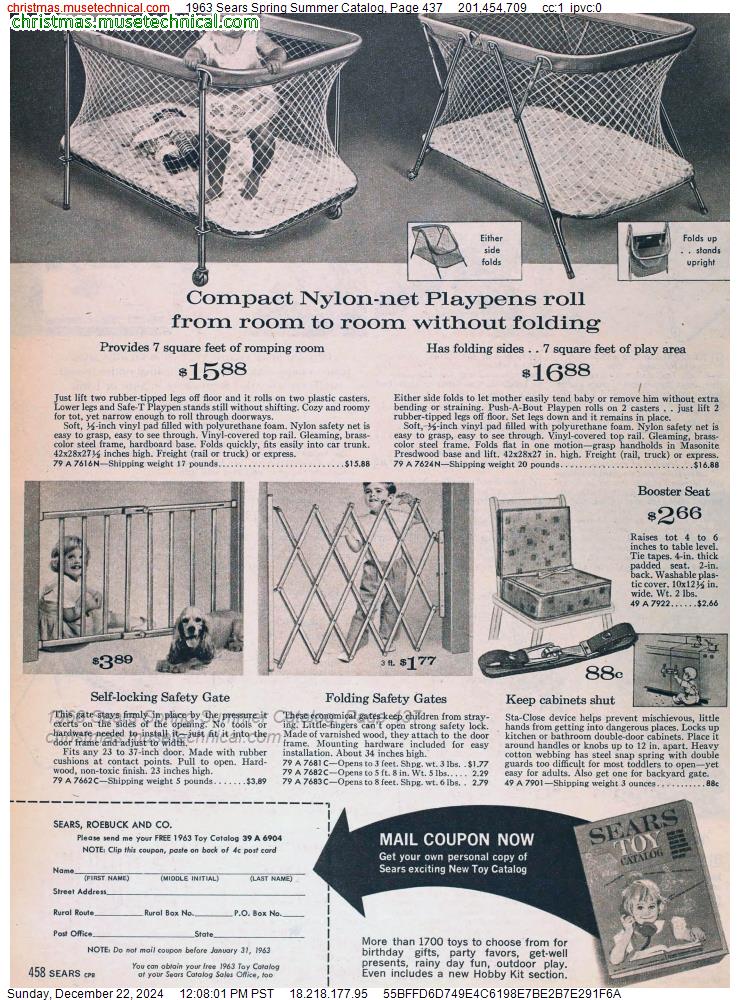 1963 Sears Spring Summer Catalog, Page 437