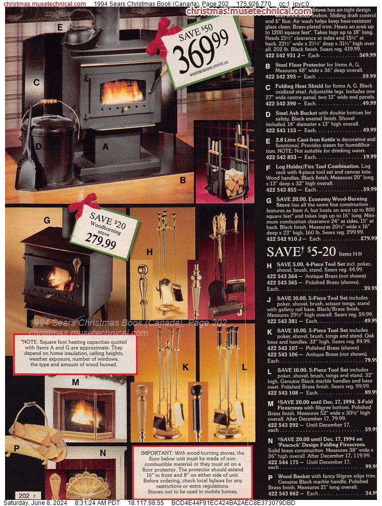 1994 Sears Christmas Book (Canada), Page 202