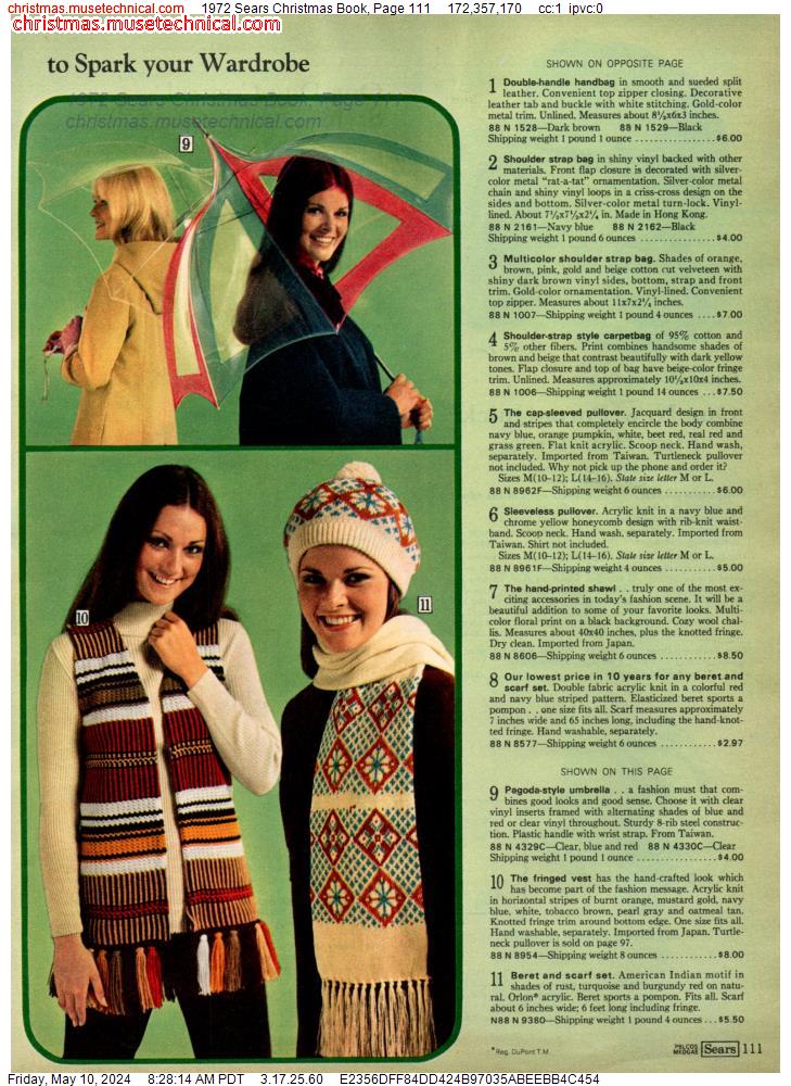 1972 Sears Christmas Book, Page 111