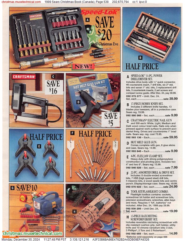 1999 Sears Christmas Book (Canada), Page 538