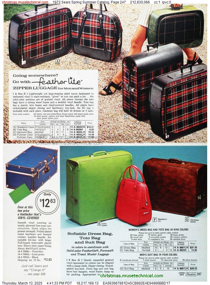 1973 Sears Spring Summer Catalog, Page 247