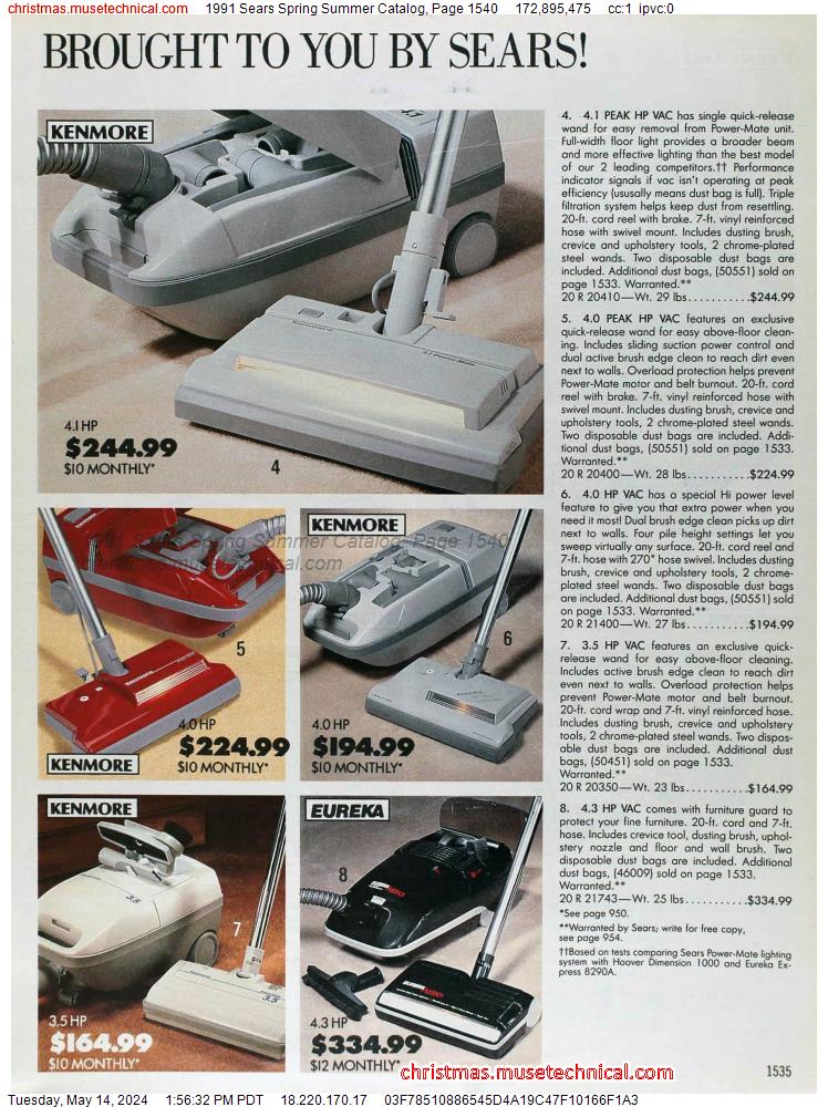 1991 Sears Spring Summer Catalog, Page 1540