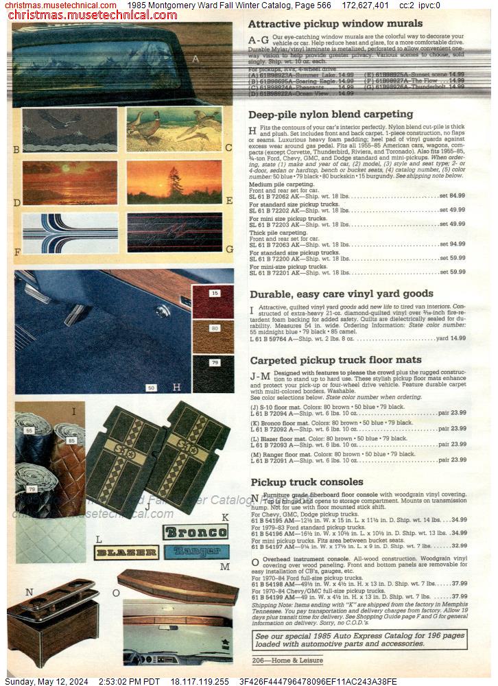 1985 Montgomery Ward Fall Winter Catalog, Page 566