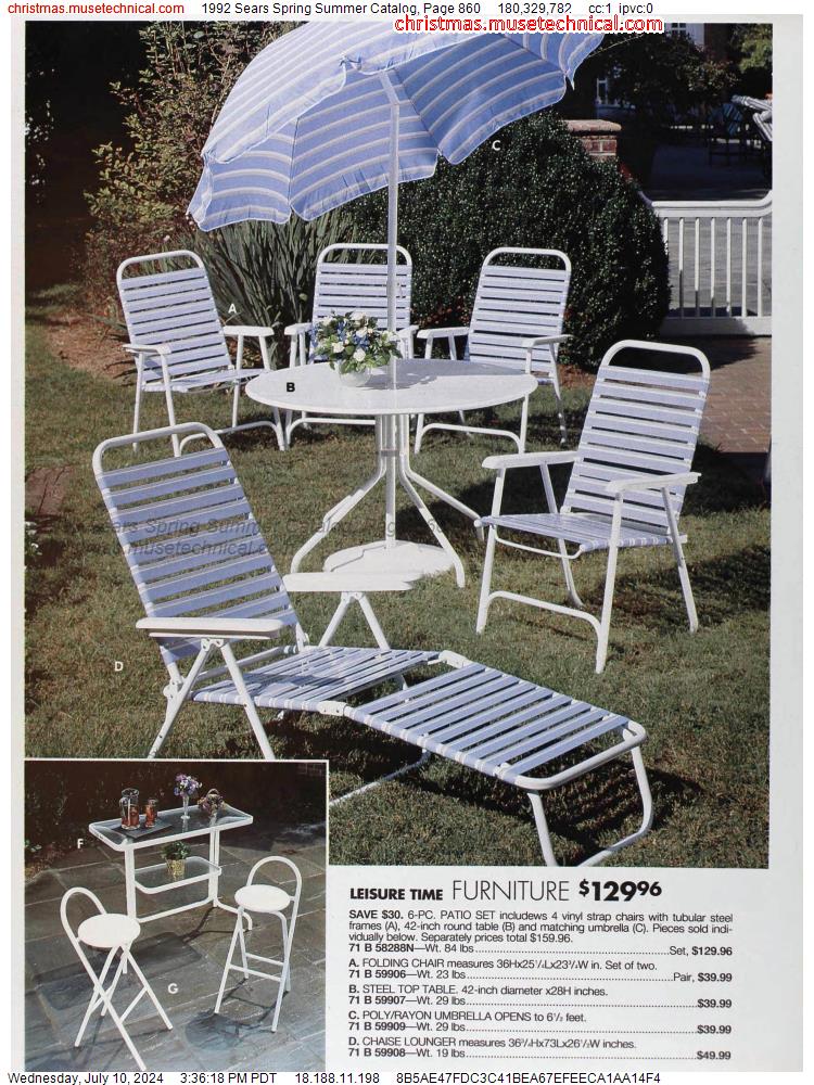 1992 Sears Spring Summer Catalog, Page 860