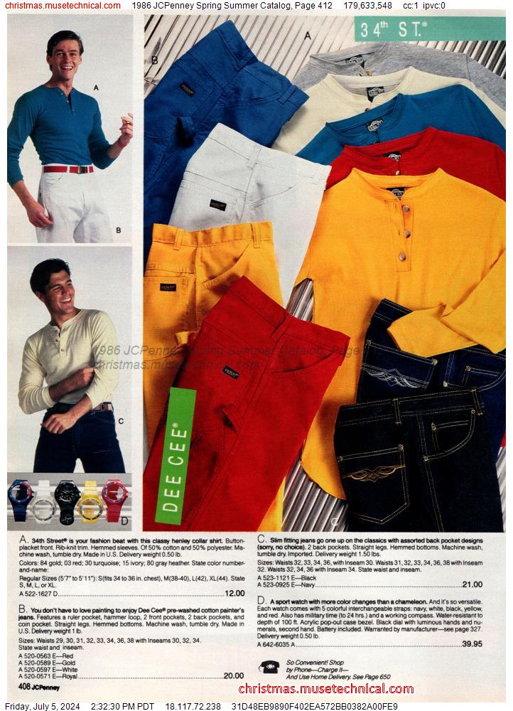 1986 JCPenney Spring Summer Catalog, Page 412