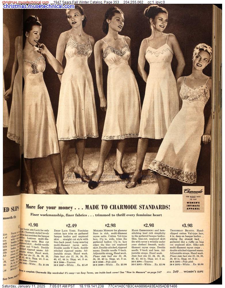 1947 Sears Fall Winter Catalog, Page 353