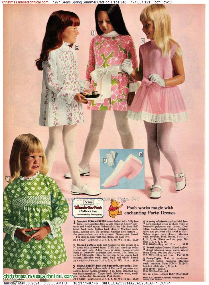 1971 Sears Spring Summer Catalog, Page 340