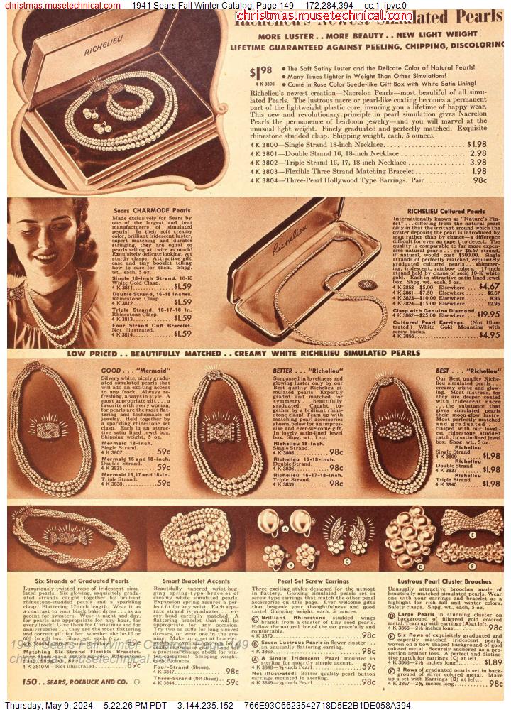 1941 Sears Fall Winter Catalog, Page 149