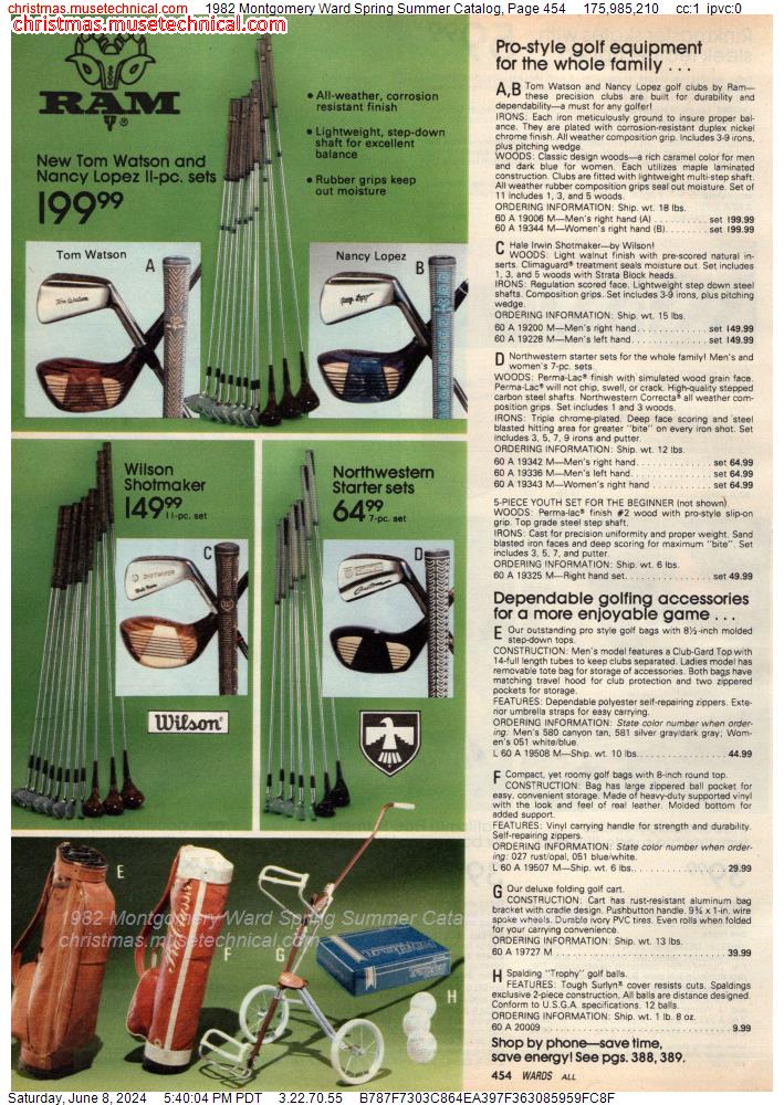 1982 Montgomery Ward Spring Summer Catalog, Page 454