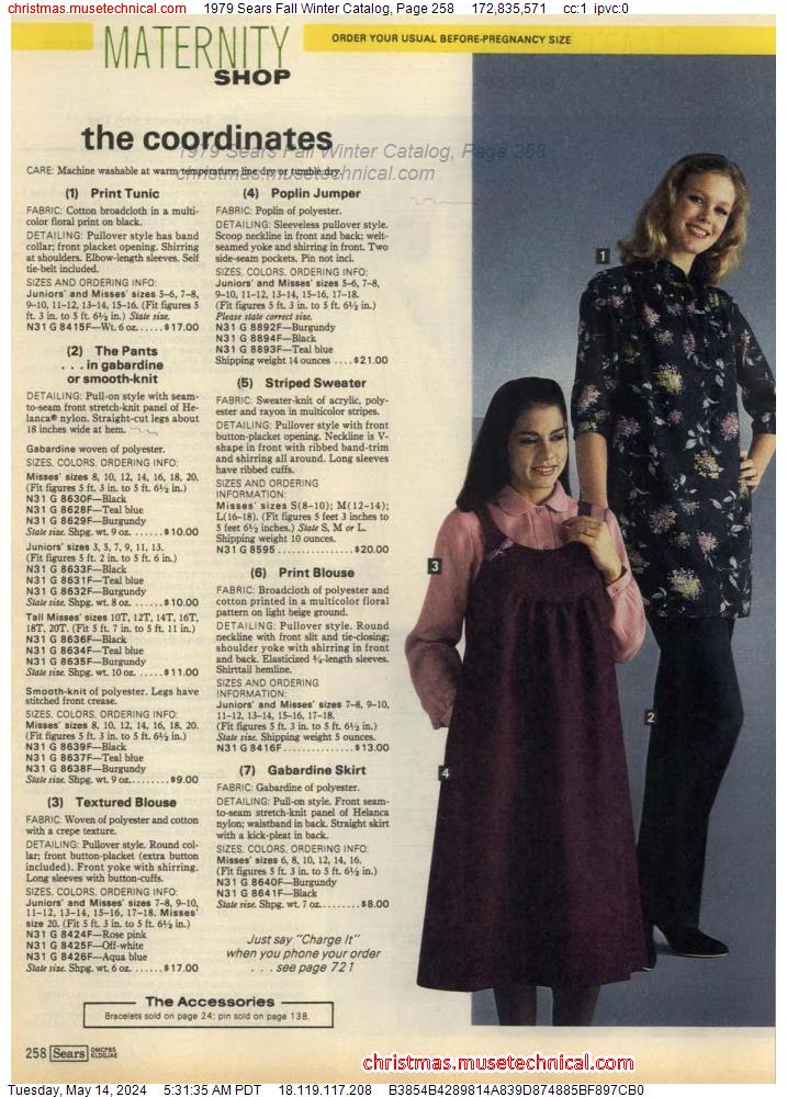 1979 Sears Fall Winter Catalog, Page 258