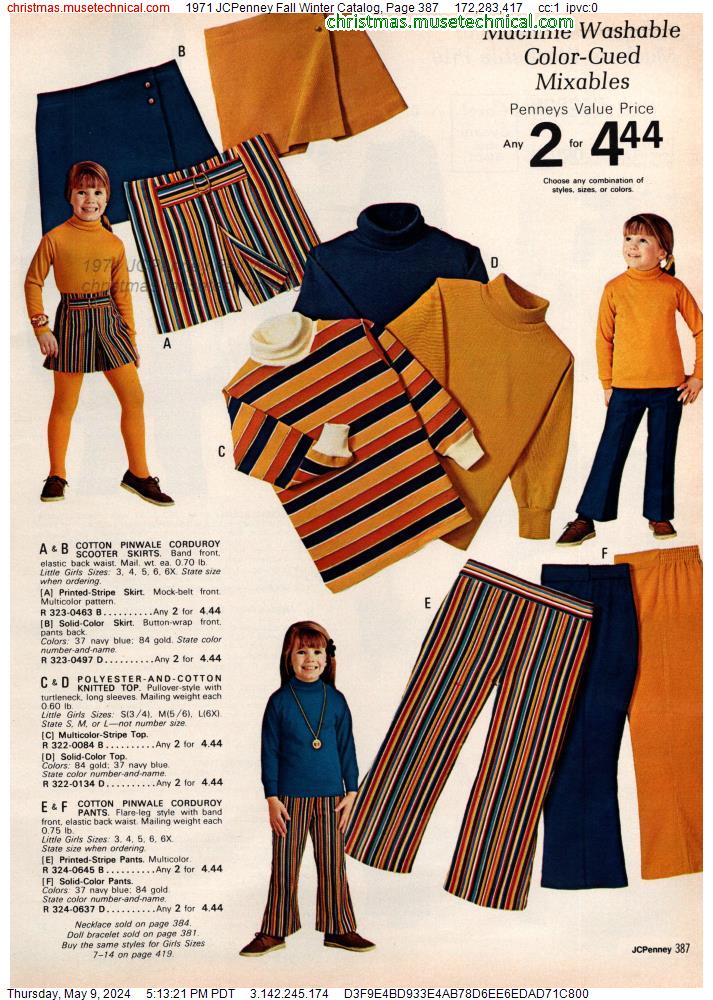 1971 JCPenney Fall Winter Catalog, Page 387