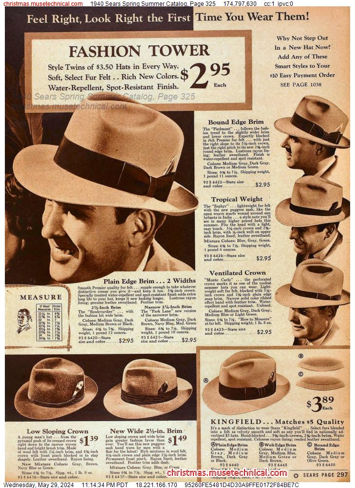 1940 Sears Spring Summer Catalog, Page 325