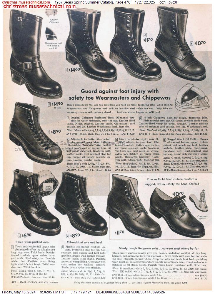 1957 Sears Spring Summer Catalog, Page 476